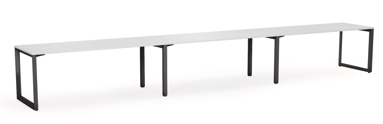 Anvil Straight Desk White White